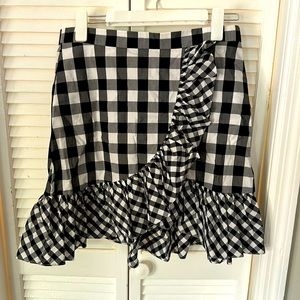 Jcrew checkered skirt